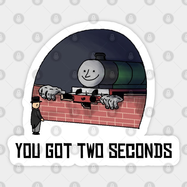 You Got Two Seconds: Remastered Sticker by sleepyhenry